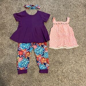 Purple and Pink Kids Matching Set